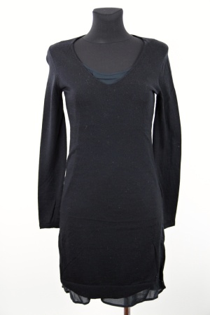 Černé šaty Marks & Spencer Vel.: 34 - Zimní šaty