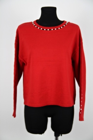 Červená mikina River Island Vel.: 36 - Mikiny