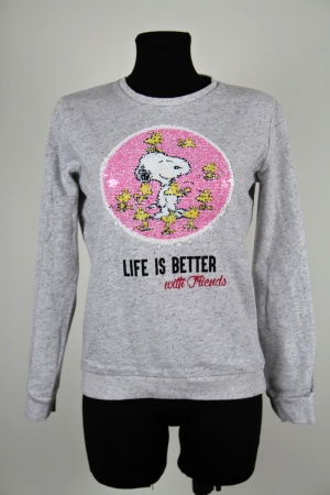 Šedá mikina Peanuts Vel.: 34 - Mikiny