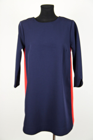Modrooranžové šaty H&M Vel.: 42 - Zimní šaty