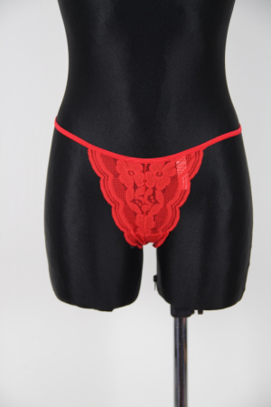 Červená tanga Sexy Lingerie & Fashion Vel.: 36 - Spodní prádlo