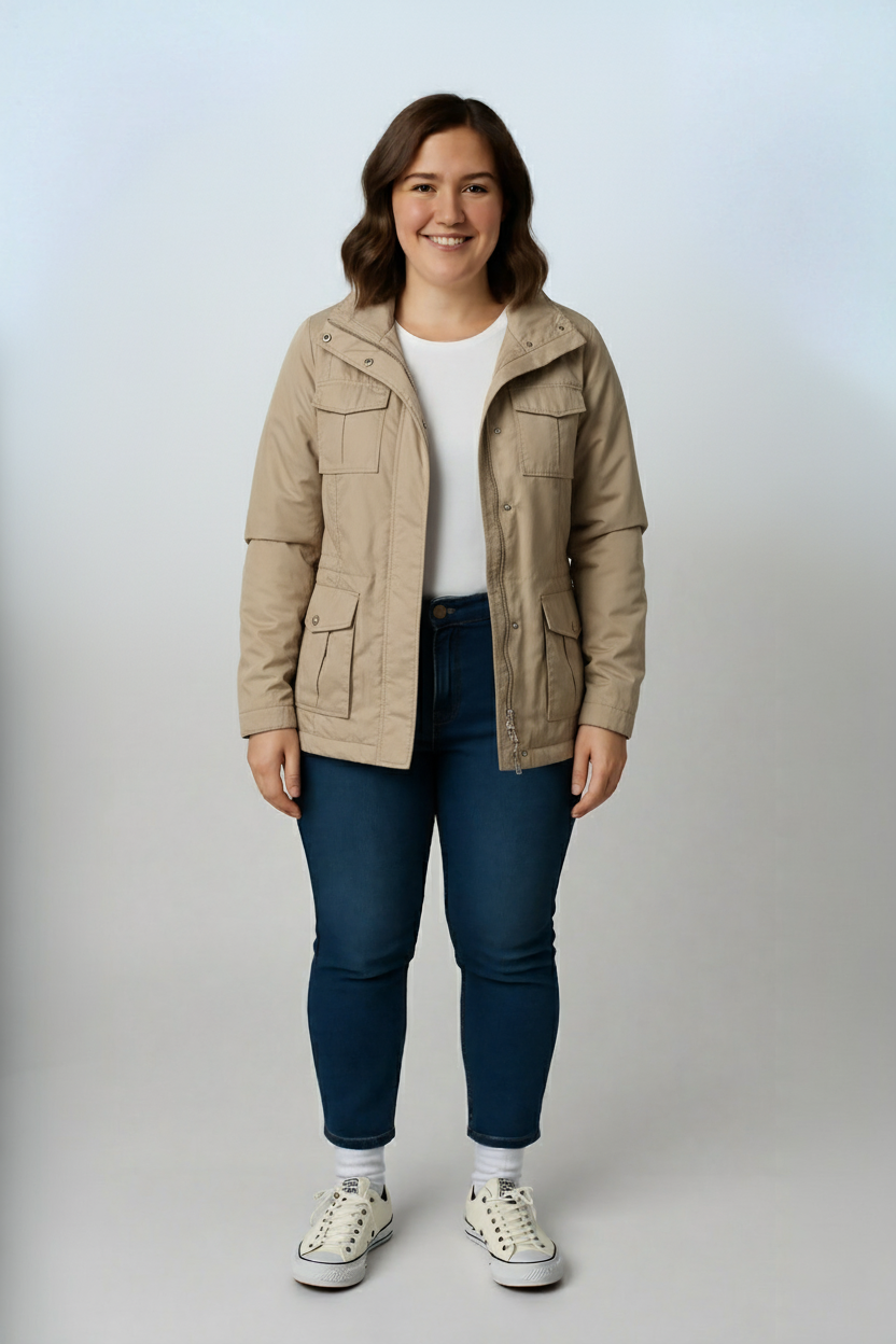 Béžová bunda Giada Vel.: 44 - Zimní bundy