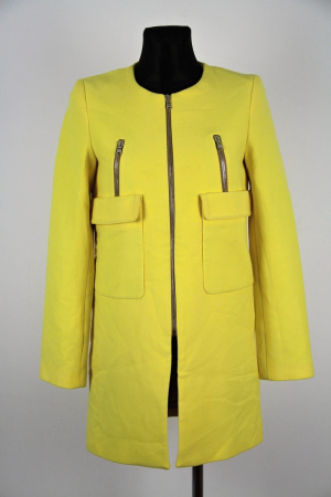 Žlutý kabátek Zara Woman Vel.: 34 - Bundy a kabáty