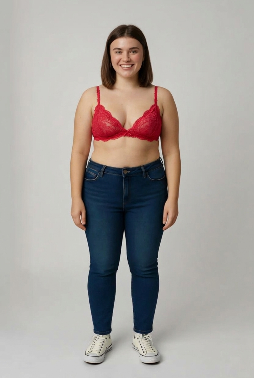 Červená podprsenka Body by Tchibo Vel.: 80 - Spodní prádlo