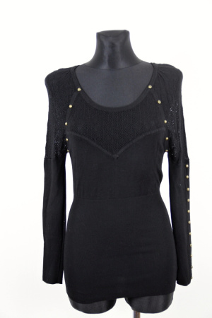 Černý svetřík New Fashion Vel.: 34 - Svetry