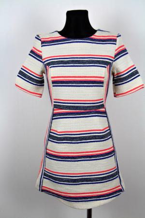 Pruhované šaty Topshop Vel.: 34 - Zimní šaty