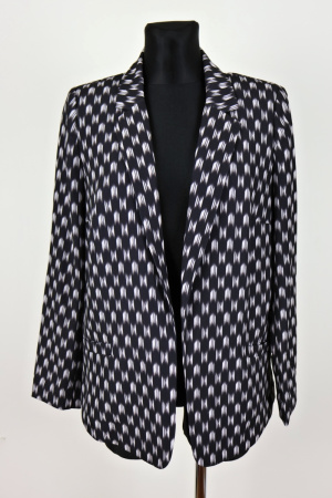 Černobílé sako H&M Vel.: 42 - Saka