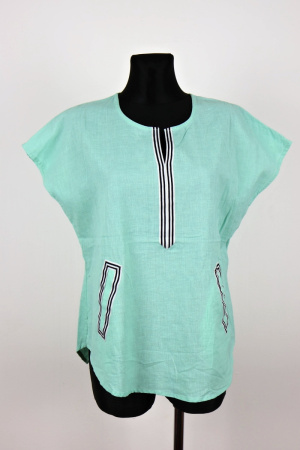 Zelená halenka Khadi India Vel.: 36 - Halenky