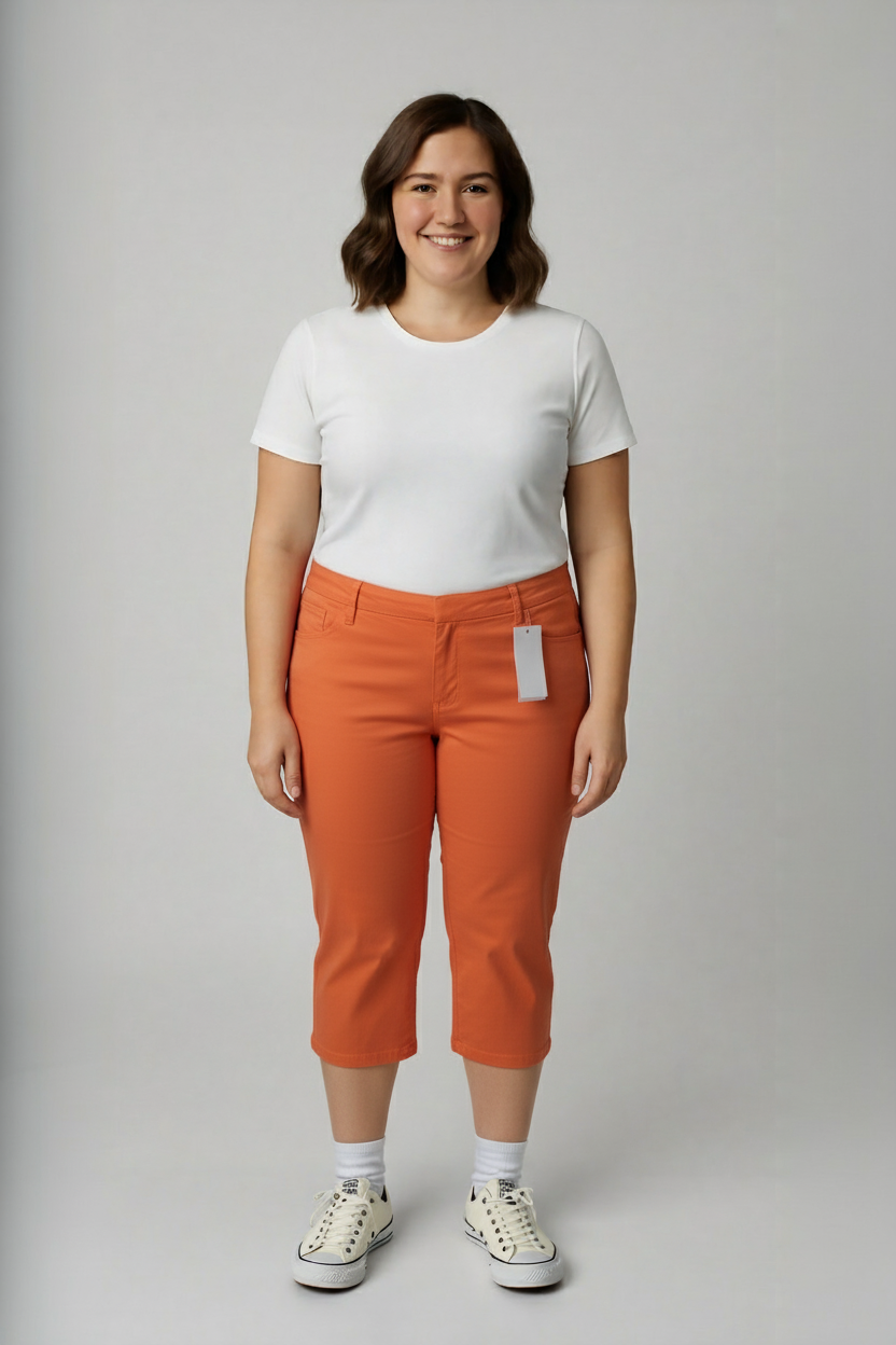 Oranžové 3/4 Helena Vera Vel.: 46 - Šortky