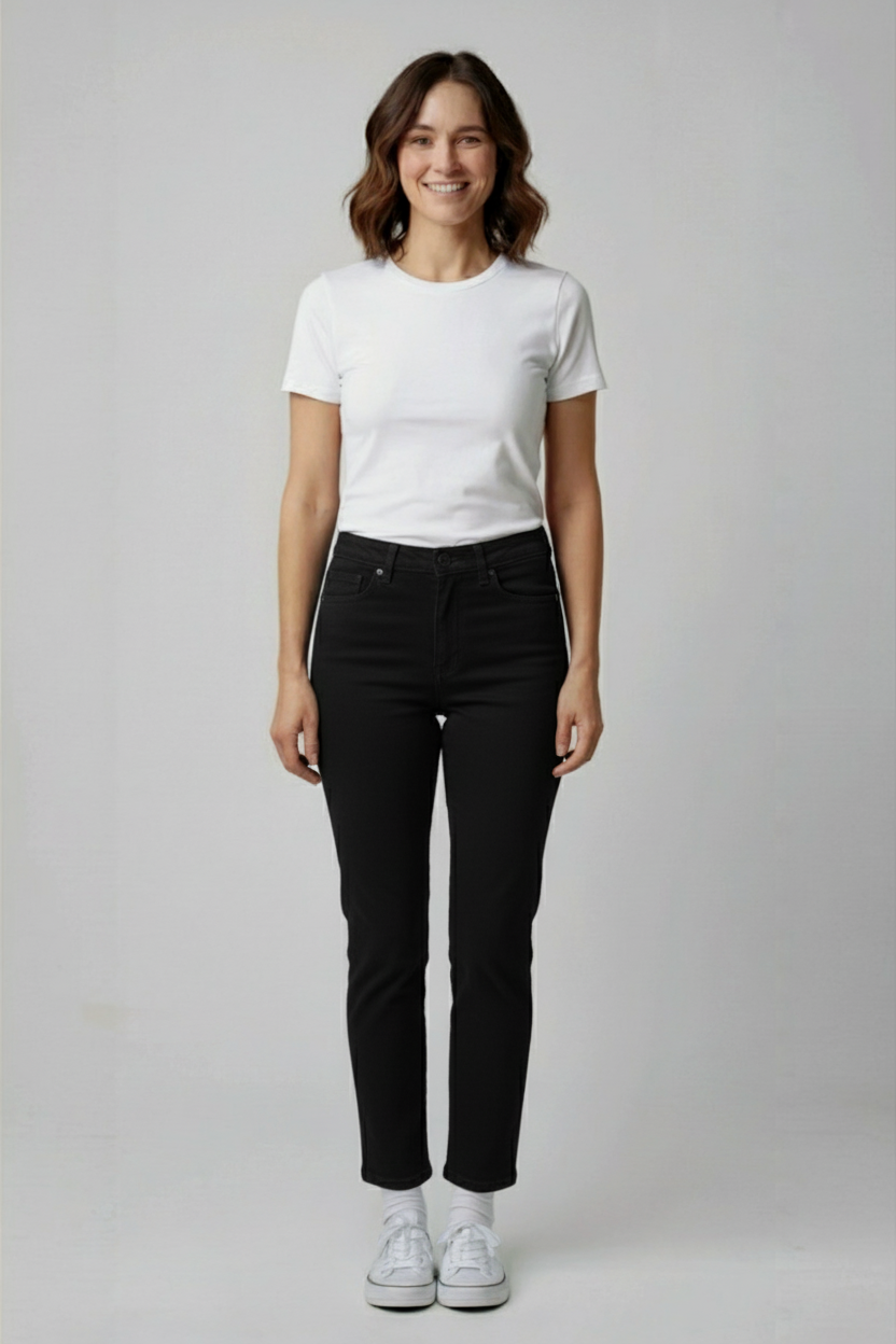 Černé rifle Denim Vel.: 40 - Kalhoty