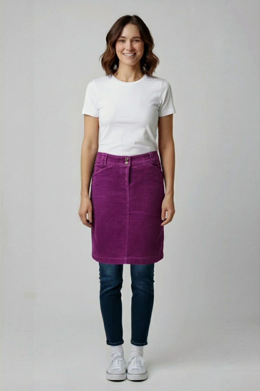 Fialová sukně United colors Of Benetton Vel.: 40 - Zimní sukně