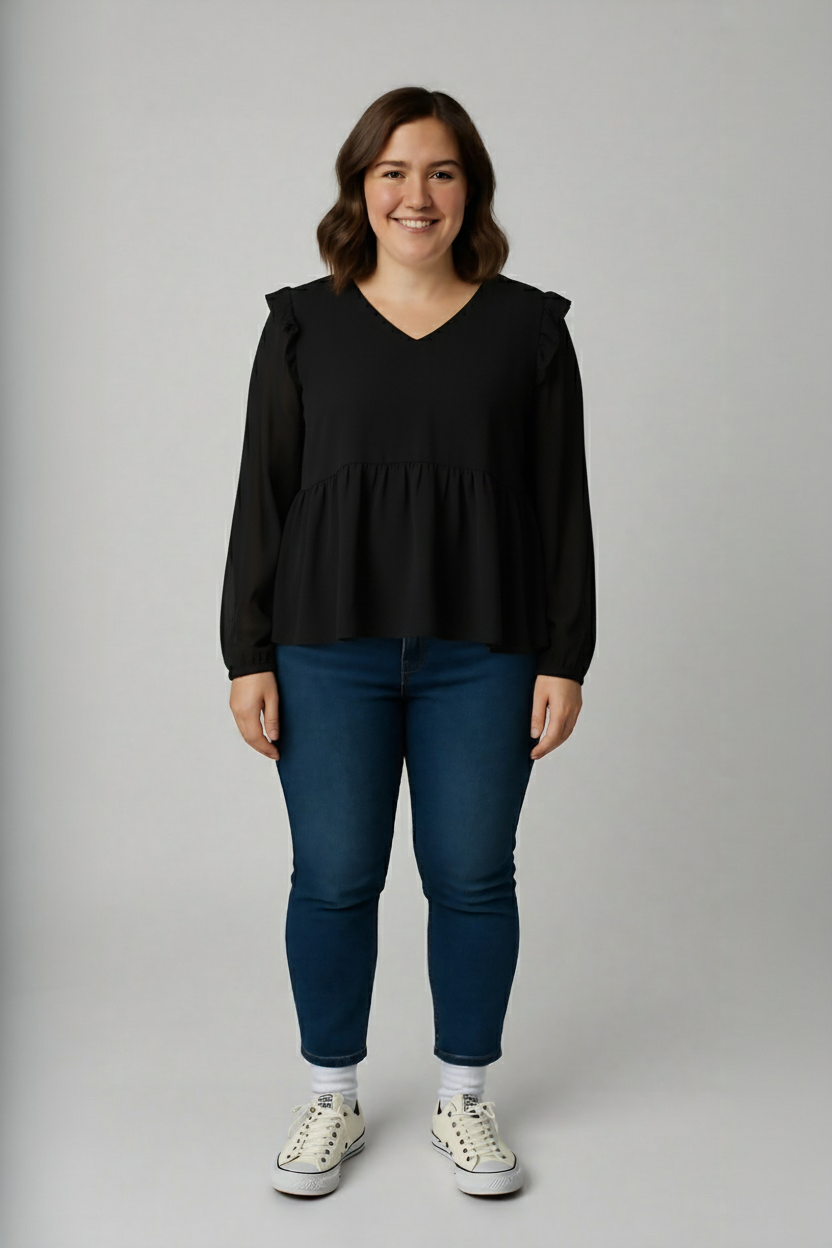 Černá halenka New look Vel.: 46 - Halenky
