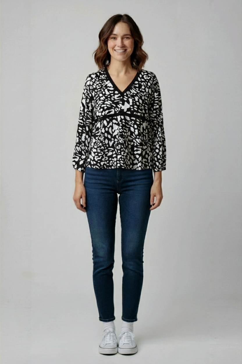 Černá tunika Limited Collection Vel.: 48 - Halenky