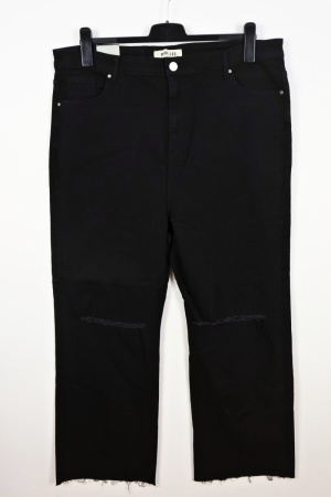 Černé rifle Wide leg Vel.: 52 - Kalhoty