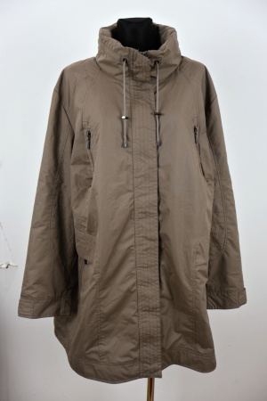 Hnědý kabát Ulla Popken Vel.: 58 - Bundy a kabáty