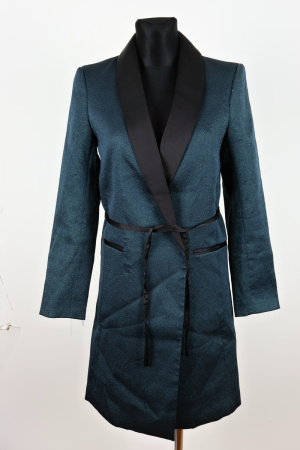 Zelený kabát H&M Vel.: 34 - Bundy a kabáty