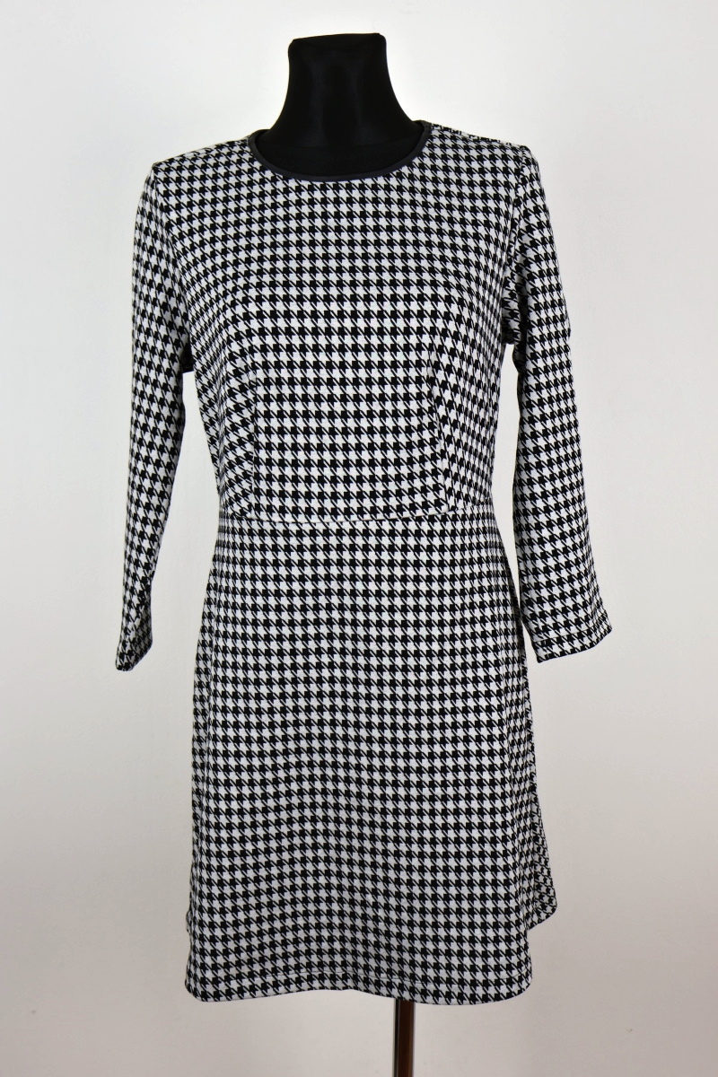 Bíločerné šaty Fit&Flare Dress