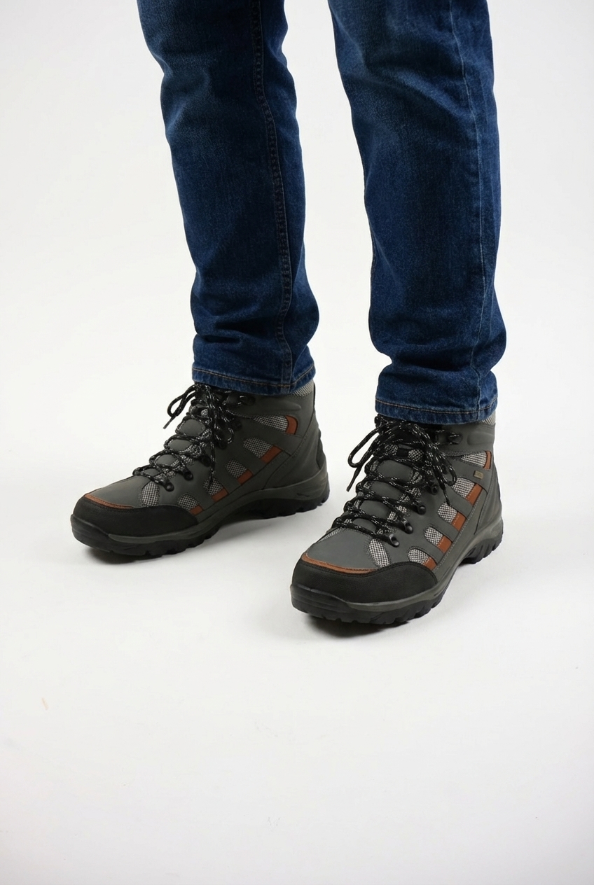 Šedé boty Sports Outdoor Vel.: 46 - Obuv