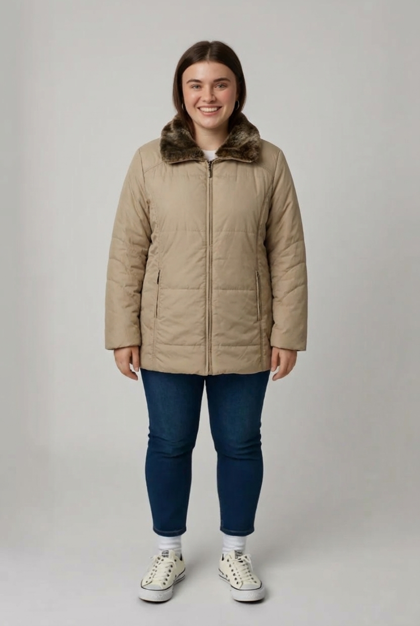 Béžová bunda Gerry Weber Vel.: 48 - Zimní bundy