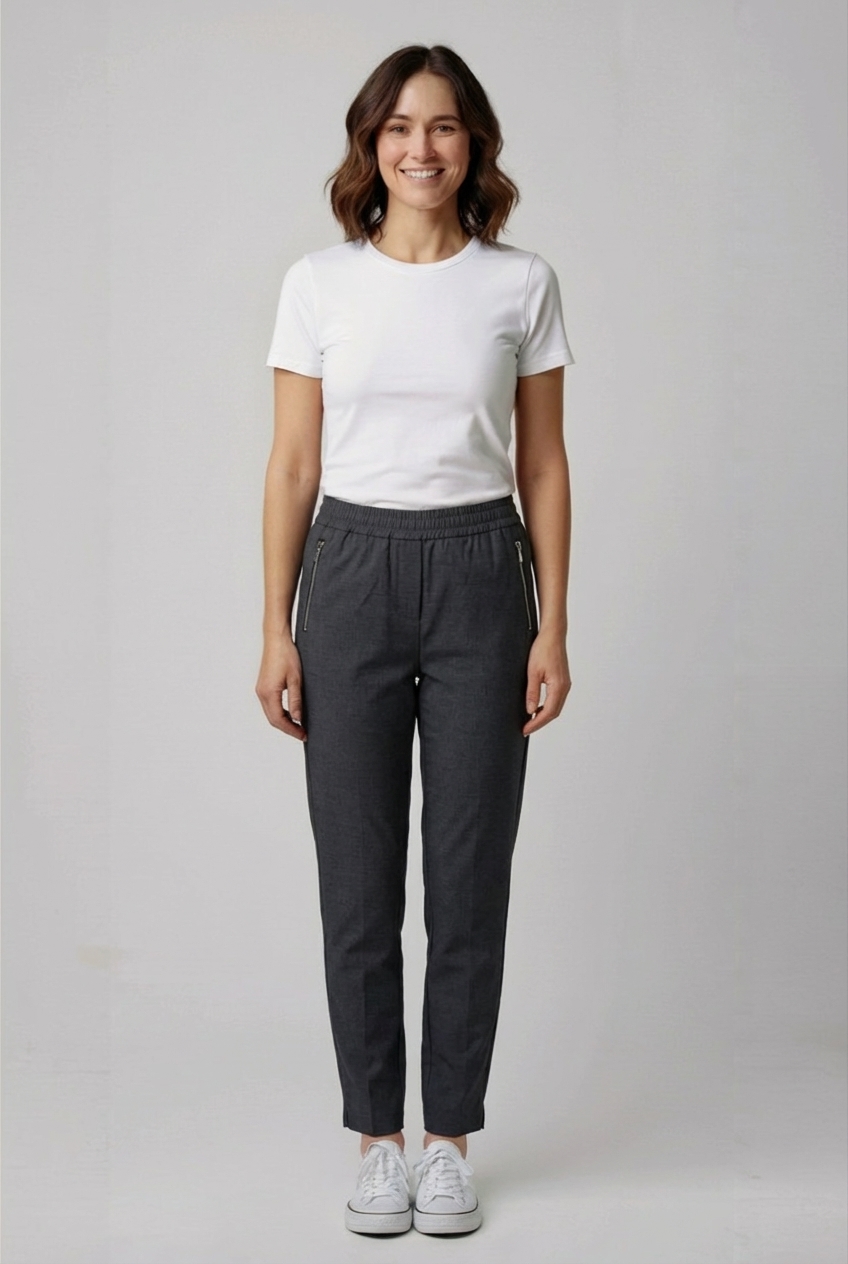 Šedé kalhoty H&M Vel.: 34 - Kalhoty