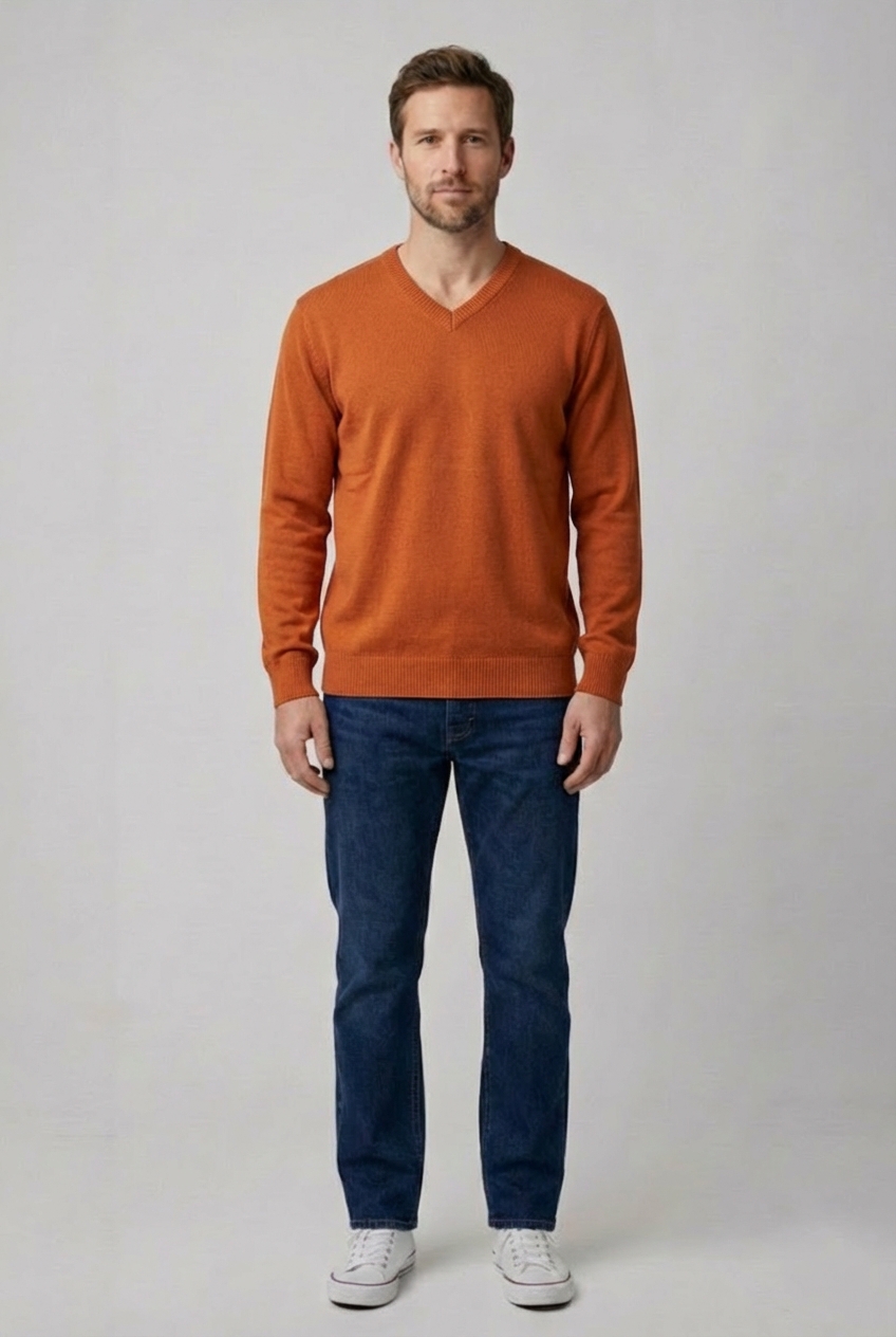 Hnědý svetr Mens Style Vel.: 48 - Svetry