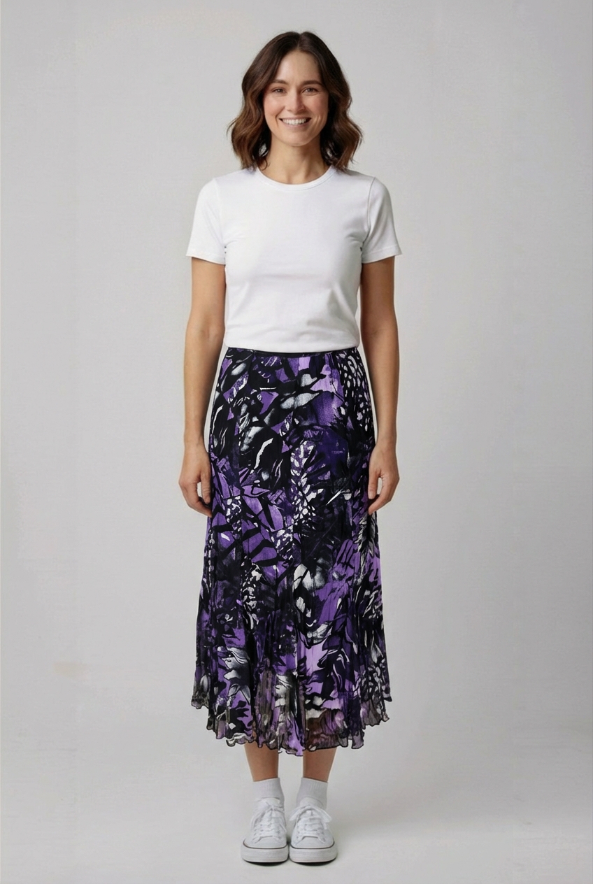 Fialová sukně Gerry Weber Vel.: 42 - Sukně