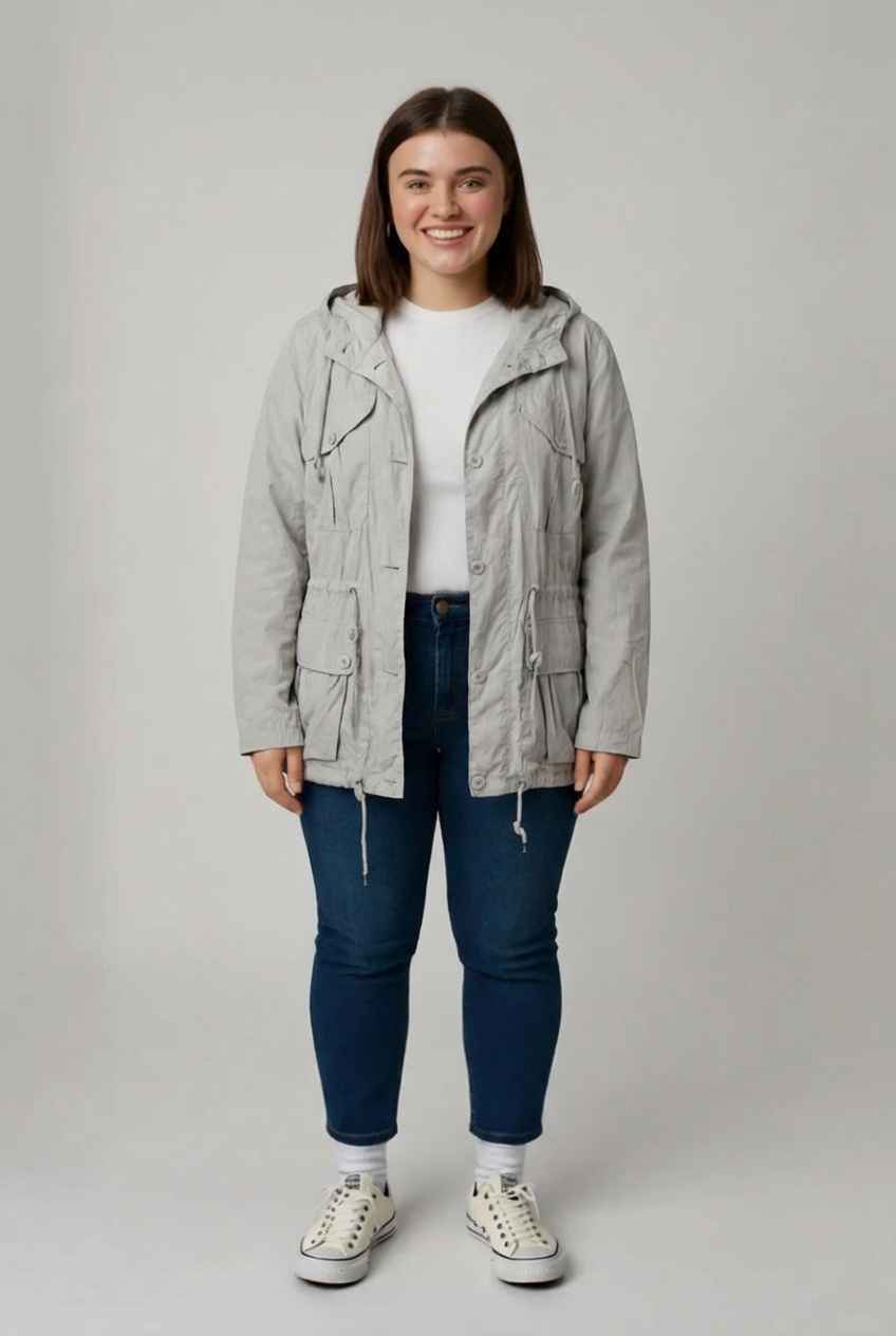 Béžová bunda A Wear Vel.: 42 - Bundy a kabáty