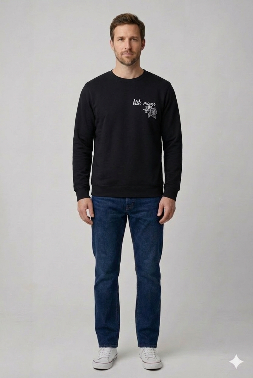 Černá mikina BEC Collection Vel.: 48 - Mikiny