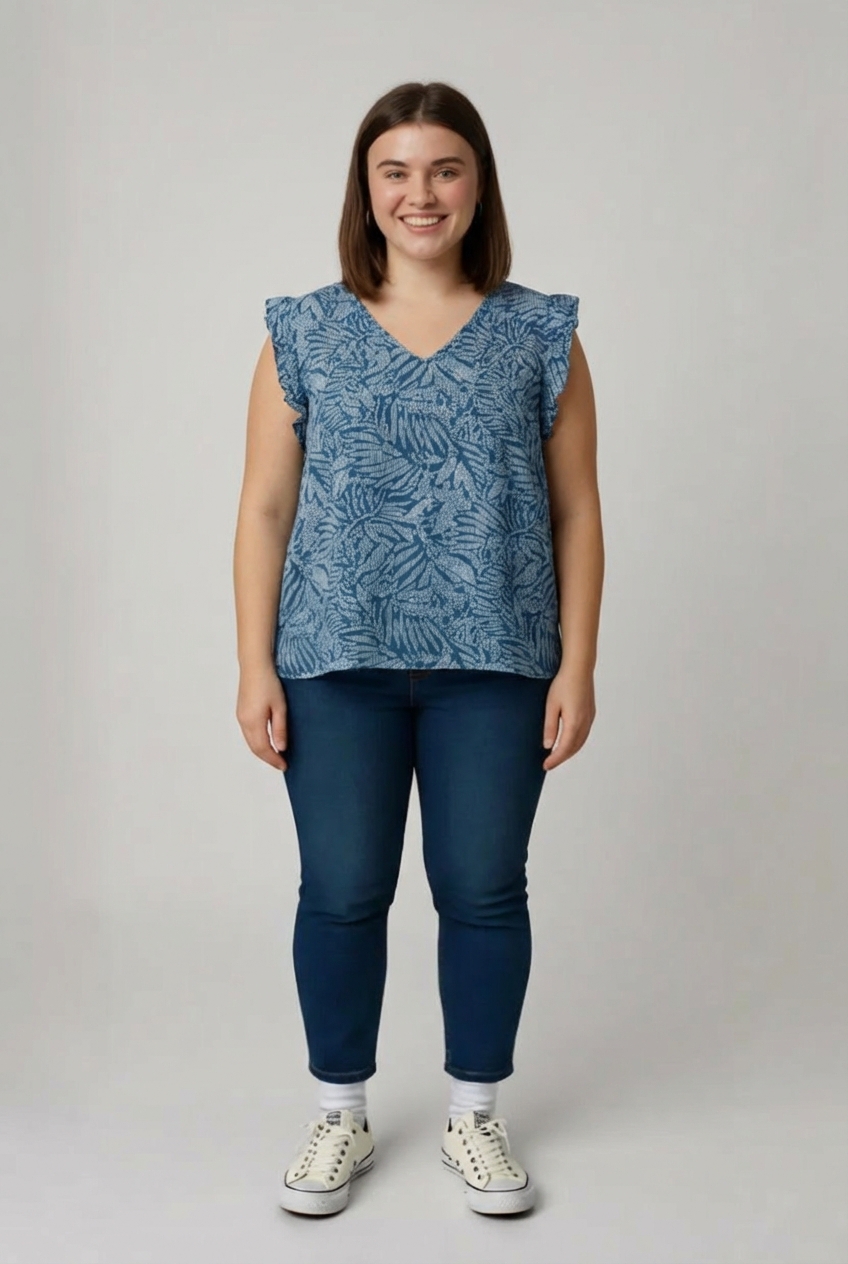 Modrá halenka s.Oliver Vel.: 46 - Halenky