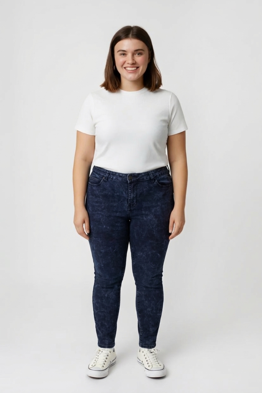 Modré rifle Forever 21 Vel.: 48 - Kalhoty