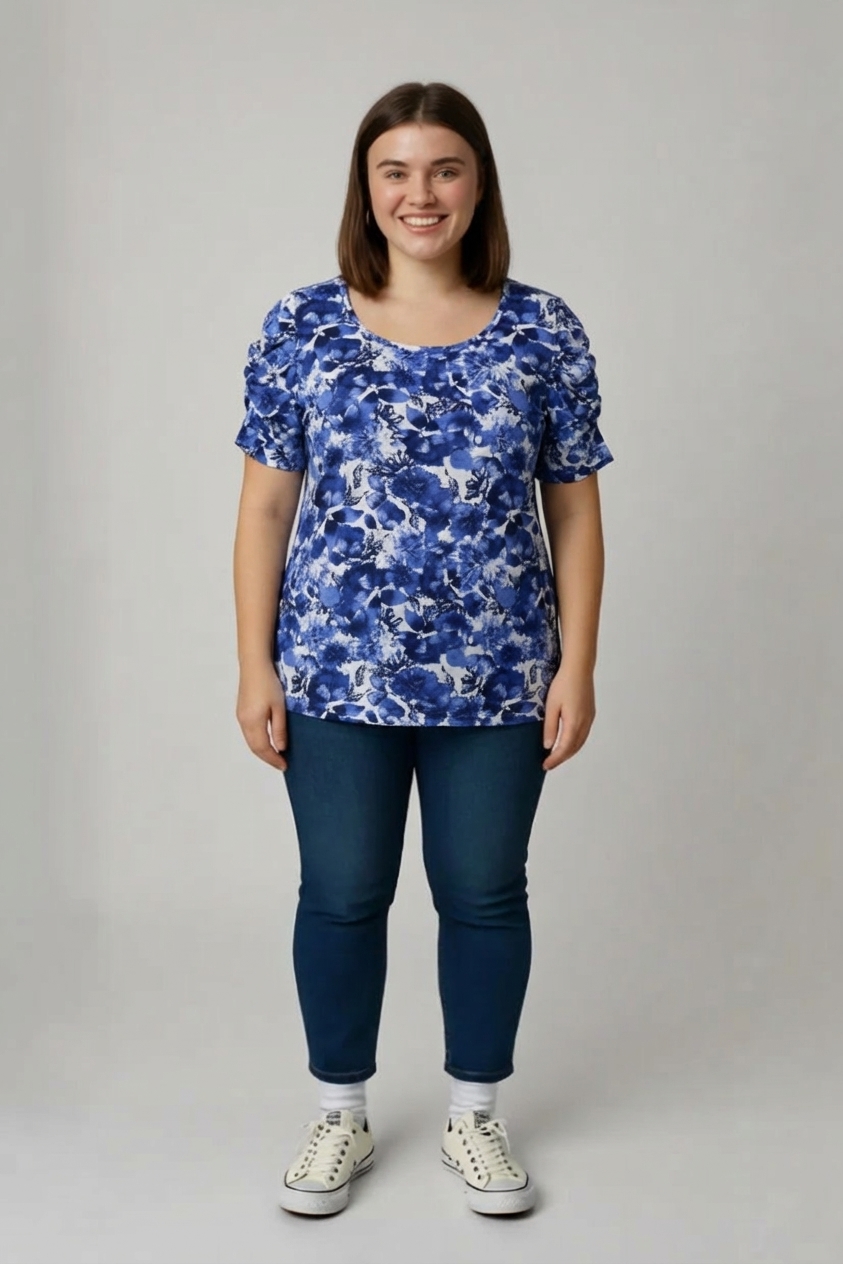 Modré tričko Outfit Vel.: 46 - Trička