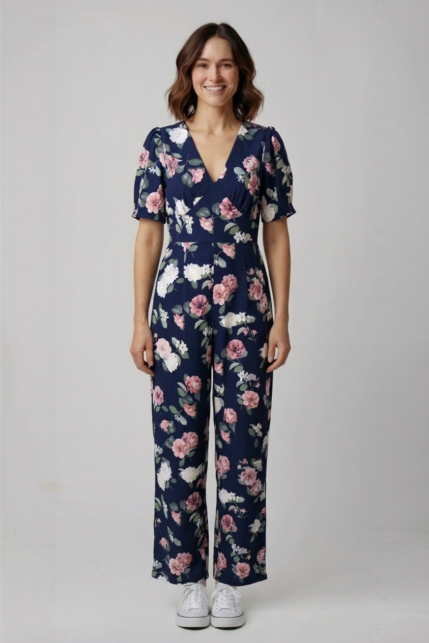 Květinový overal Forever 21 Vel.: 40 - Šaty