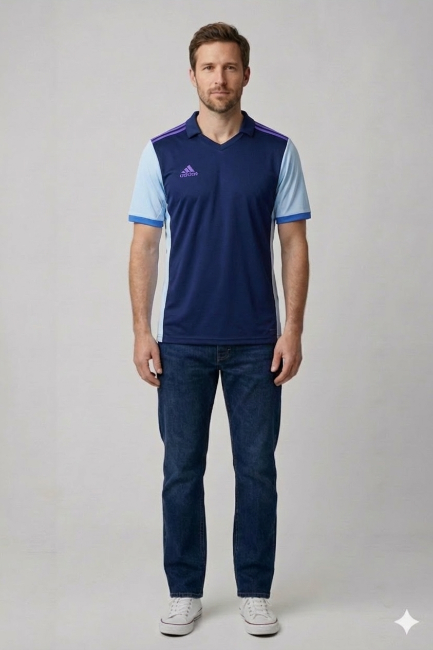 Modré tričko Adidas Vel.: 50 - Trička