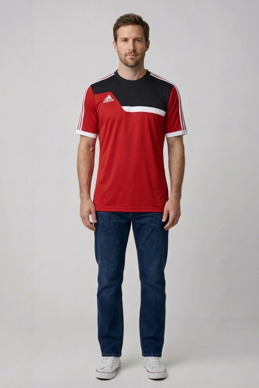 Červené tričko Adidas Vel.: 50 - Trička