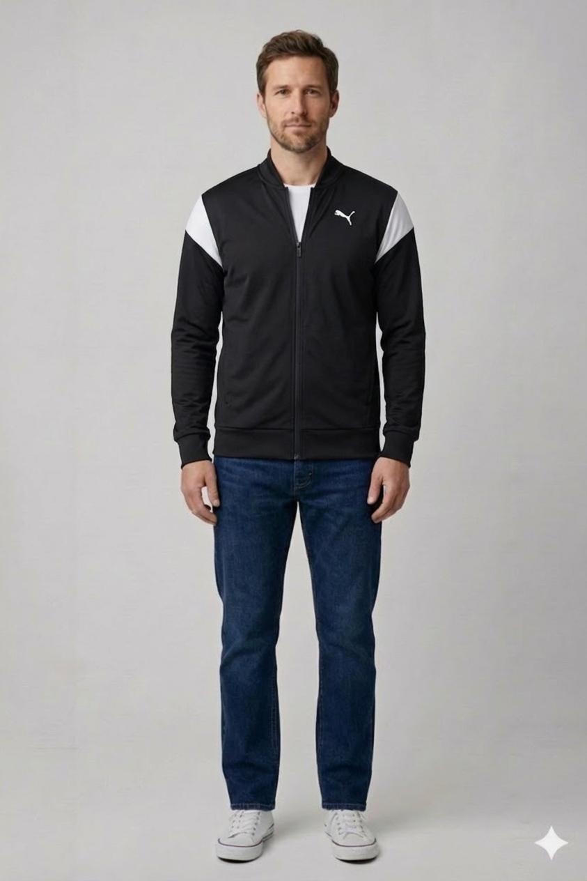 Černá mikina Puma Vel.: 50 - Mikiny
