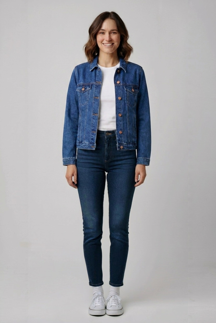 Riflová bunda Forever 21 Vel.: 38 - Bundy a kabáty