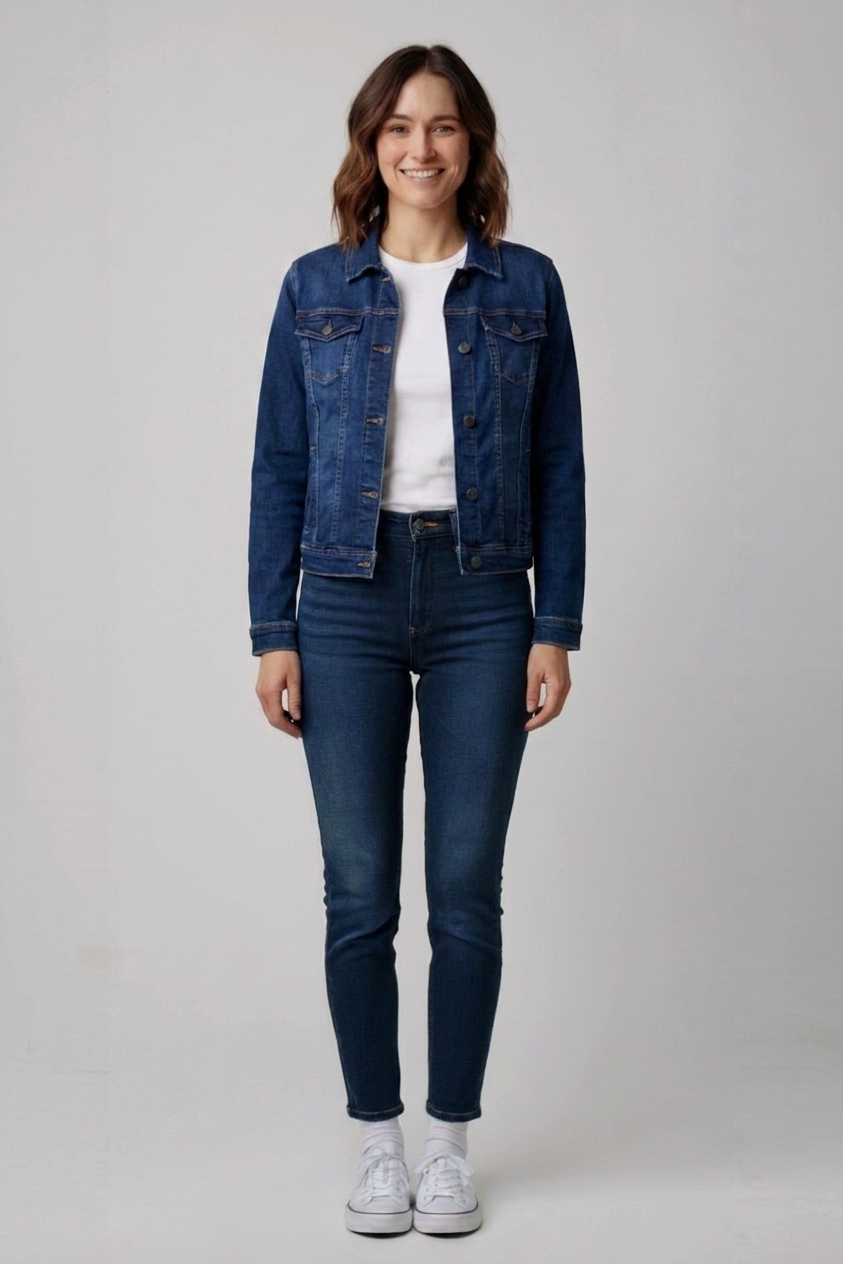 Riflová bunda Denim Vibes Vel.: 38 - Bundy a kabáty