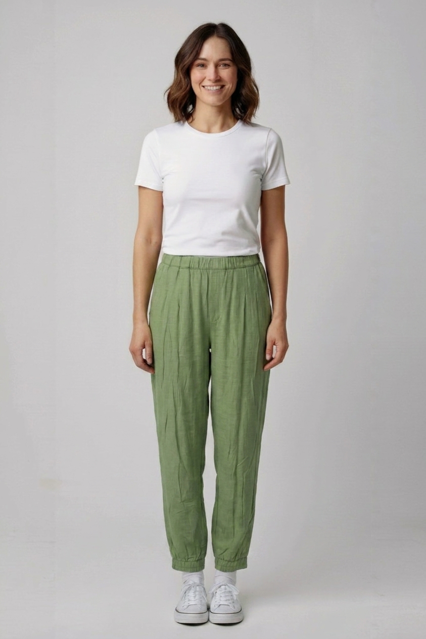 Zelené kalhoty Pull&Bear Vel.: 36 - Kalhoty