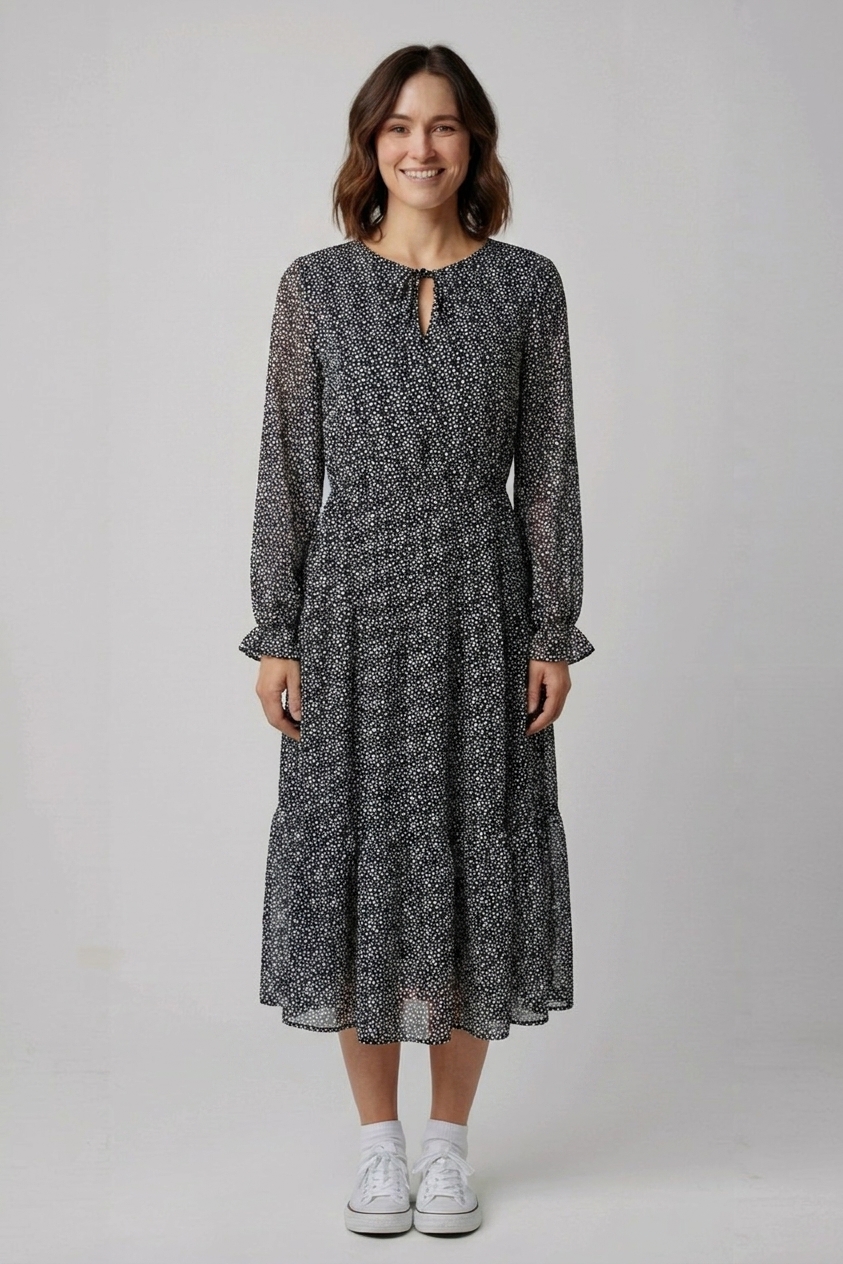 Vzorované šaty Up Fashion Vel.: 36 - Šaty