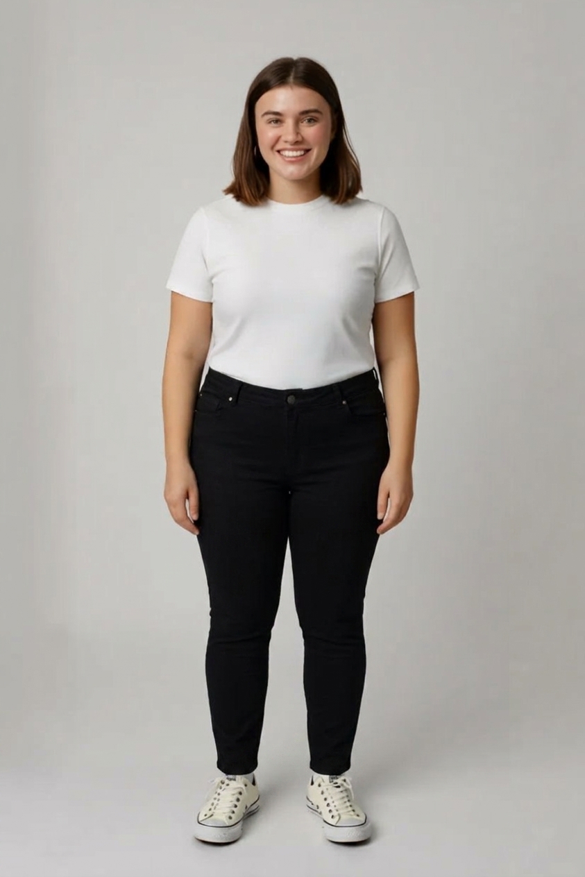 Černé kalhoty Denim Co. Vel.: 46 - Kalhoty