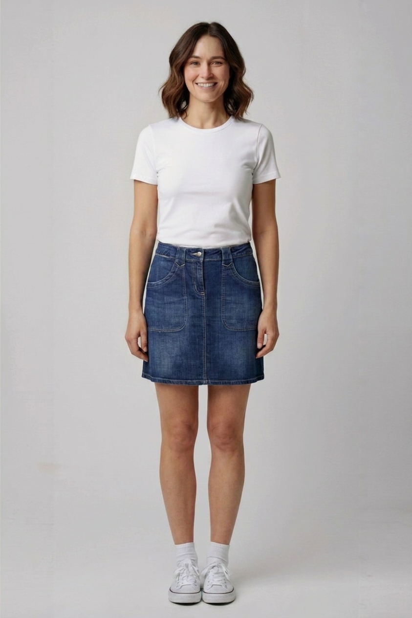 Riflová sukně H&M Vel.: 40 - Sukně