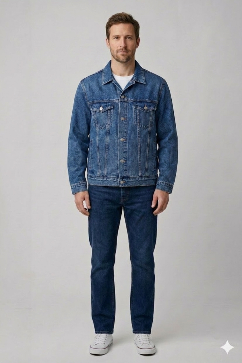Riflová bunda Denim Vel.: 46 - Bundy a kabáty