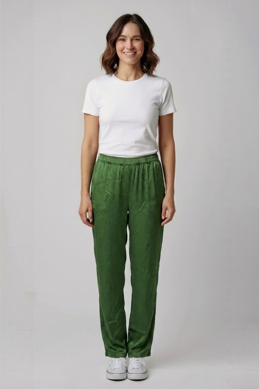 Zelené kalhoty Zara Vel.: 40 - Kalhoty