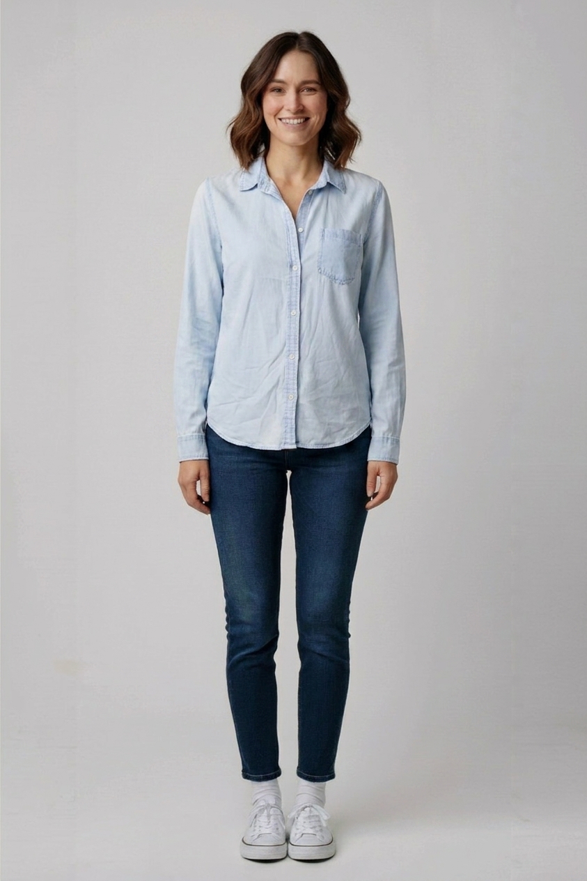 Světlemodrá košile Denim Co. Vel.: 38 - Halenky