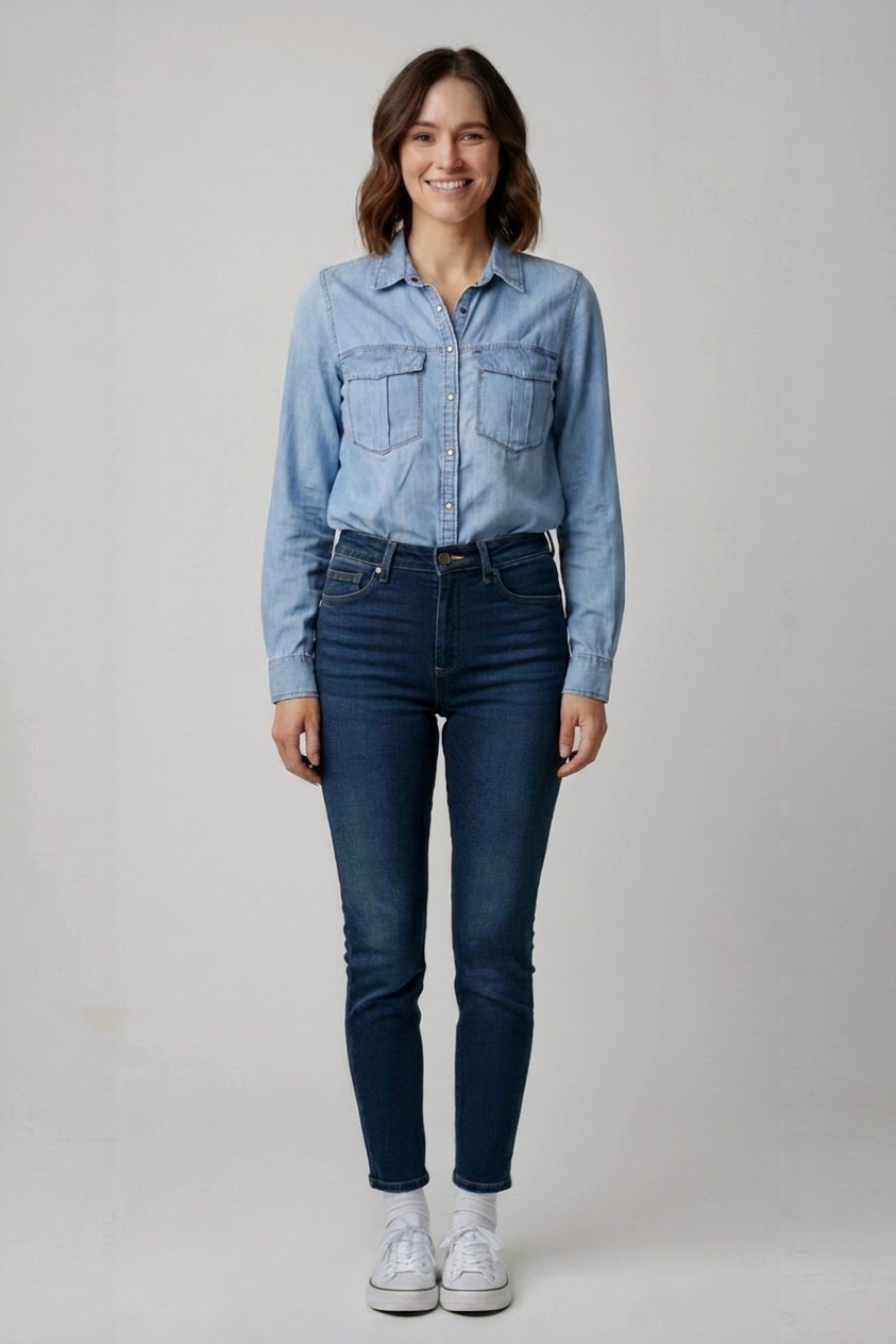 Riflová košile Pull&Bear Vel.: 38 - Halenky