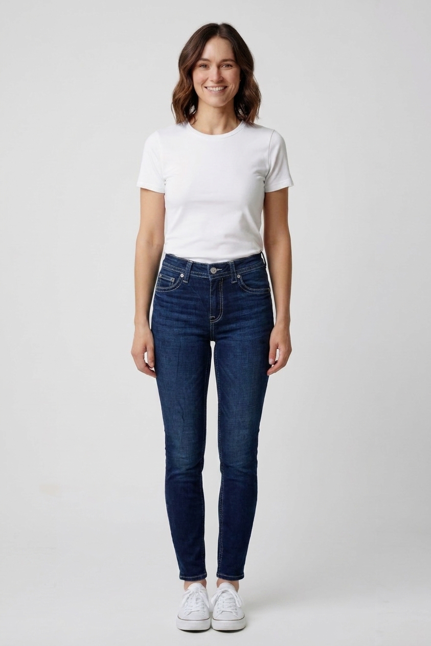 Modré rifle H&M Vel.: 42 - Kalhoty