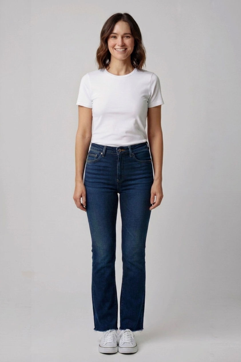 Modré rifle H&M Vel.: 40 - Kalhoty
