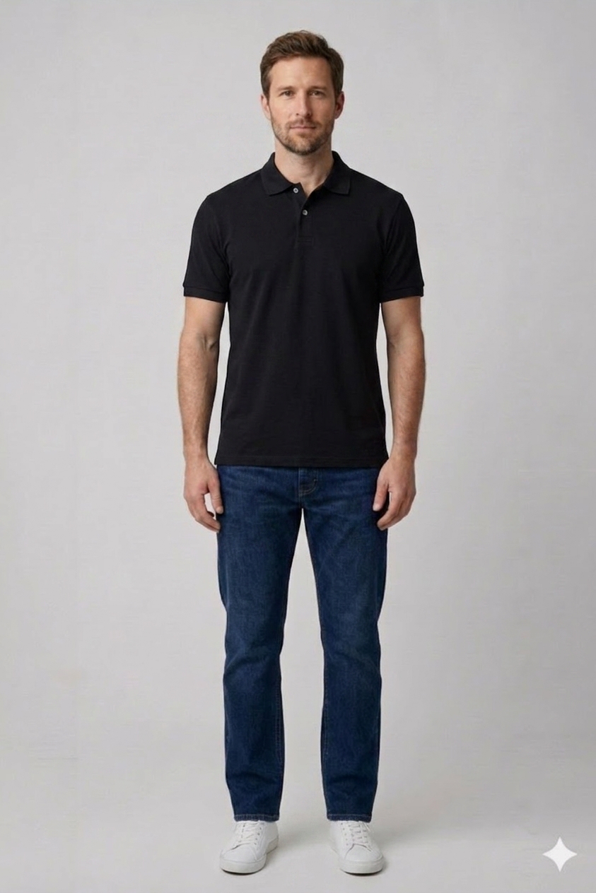 Černé polo tričko C&A Vel.: 58 - Trička