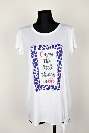 Bílé tričko Up2fashion Vel.: 38 - Trička