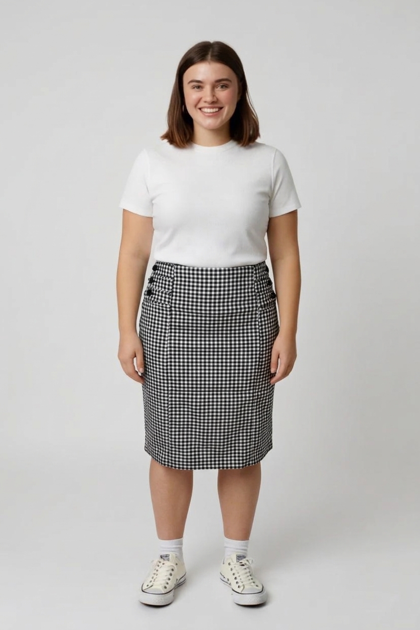 Kostkovaná sukně Ben Sherman Vel.: 44 - Zimní sukně